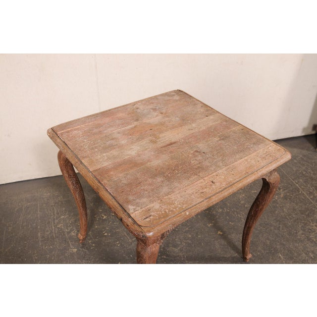 18th C. French Country Square-Shaped Table For Sale In Atlanta - Image 6 of 12