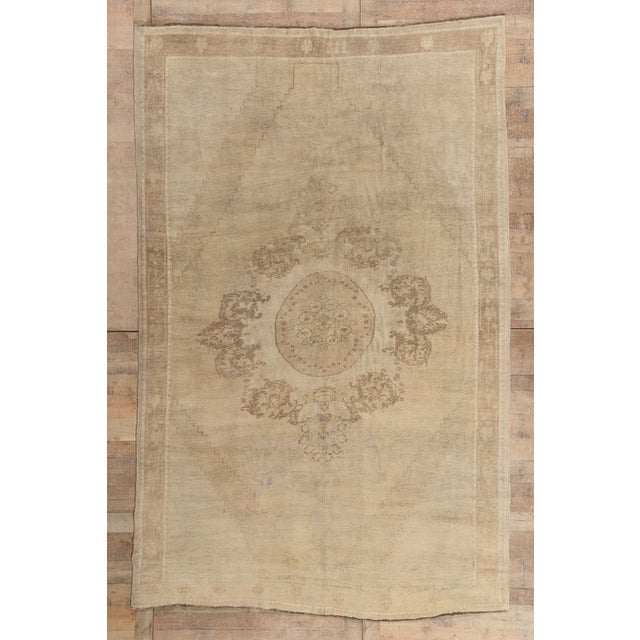 Vintage Turkish Oushak Rug, 07'03 X 11'05 For Sale - Image 10 of 10