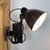 Industrial Black Scissor Wall Lamp, 1950s For Sale - Image 16 of 17