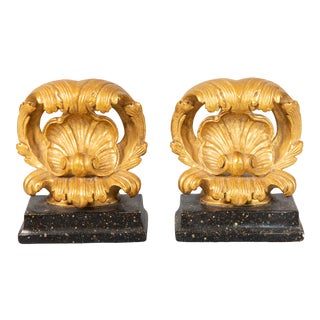 Neoclassical Italian Borghese Gilt Plaster Bookends - a Pair For Sale