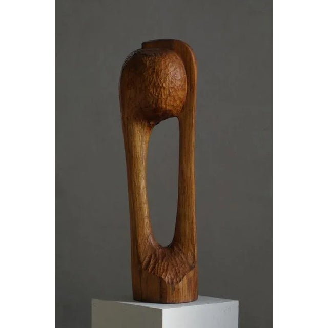 Wooden Sculpture by Ole Wettergren, Denmark, 1980s For Sale - Image 9 of 17