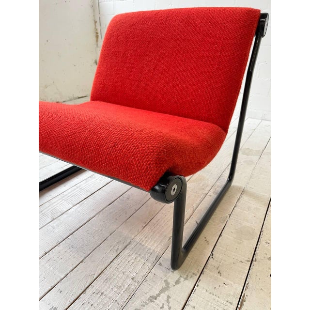 Metal Sling Chair by Bruce Hannah and Andrew Morrison for Knoll Inc. / Knoll International For Sale - Image 7 of 11