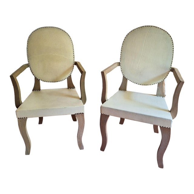 Pair of Gaucha Arm Chairs in the Style of Paola Navone For Sale