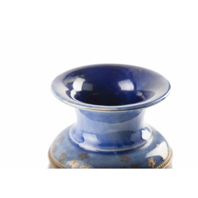 Vintage Painted Ceramic Vase For Sale - Image 3 of 7