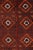Hand-Knotted Antique Rug Red Moroccan Runner - High Pile and Diamond Pattern For Sale In New York - Image 6 of 7