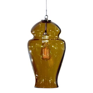 Gala Pendant Light from the Versuvius Collection in Amber For Sale