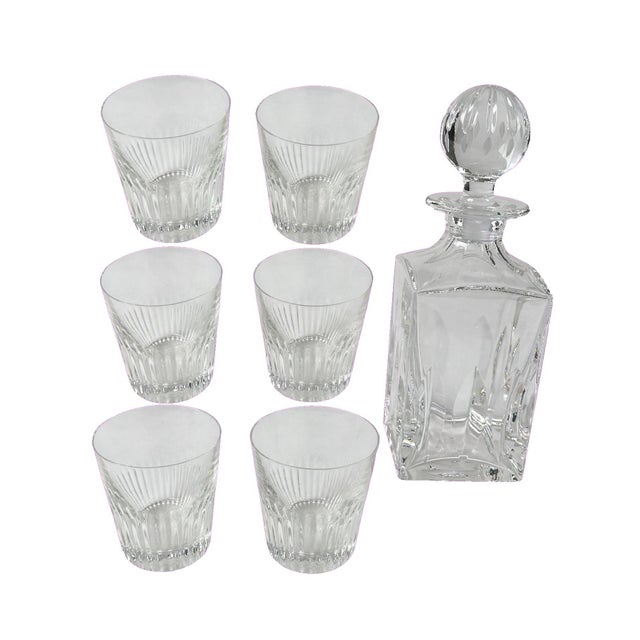 Saint Louis Crystal Whiskey Service, 1960s, Set of 7 For Sale - Image 3 of 13
