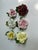 1940s Set of 6 Staffordshire Radnor Bone China Rose Place Card Holders For Sale - Image 9 of 18