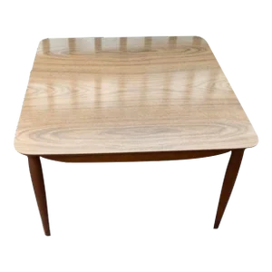 Mid 20th Century Mid Century Modern Walnut Formica Top Coffee Table by Rike Kumler Co