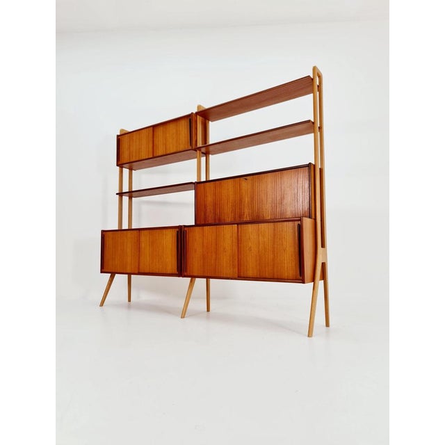 Rare Danish freestanding vintage bookshelf system /room divider by Kurt Østervig for KP Møbler 1960s Design : Danish...