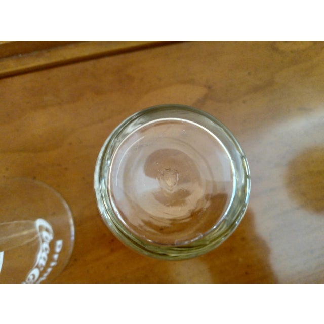 1950s Vintage 1950's Drink Coca Cola Etched Glass With Syrup Line - Set of 3 For Sale - Image 5 of 6