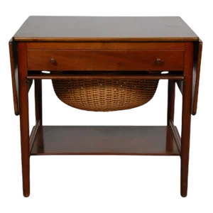 Nutwood Sewing Table by Hans Wegner for Andreas Tuck, 1980s