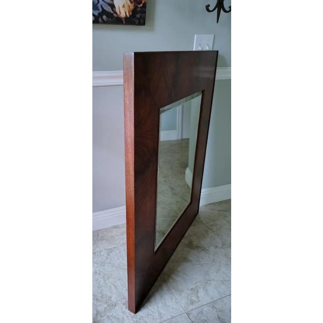Hollywood Regency Ralph Lauren Mahogany Mirror For Sale - Image 3 of 8