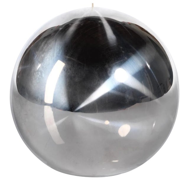 Titanium 6" Silver Ball Candle For Sale