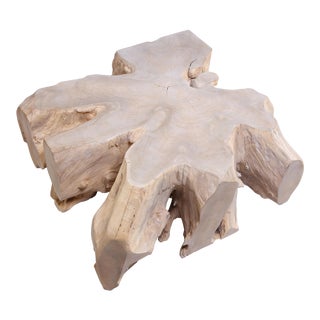 White Teak Root Coffee Table 22 For Sale