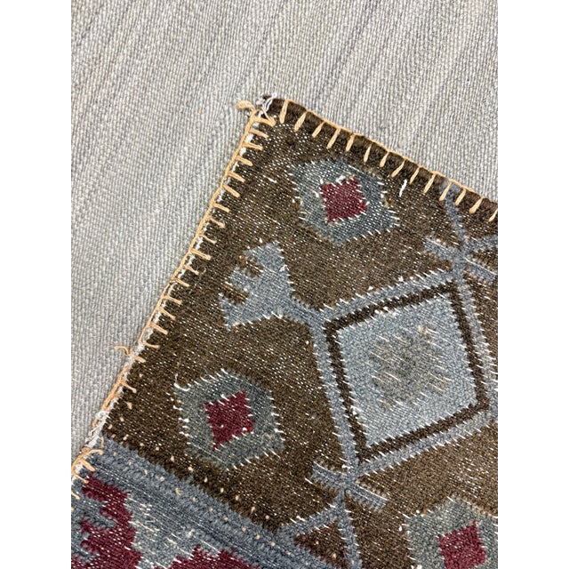 4ft × 5ft 11in Patchwork Stonewashed Kilim Rug For Sale - Image 11 of 12