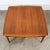 Classic and clean Lane walnut square end table. Signed beneath.