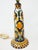Antique Jules Verlingue Faience Lamp - Hand Painted Irises - 9" Tall -Signed Jv - France For Sale - Image 4 of 13