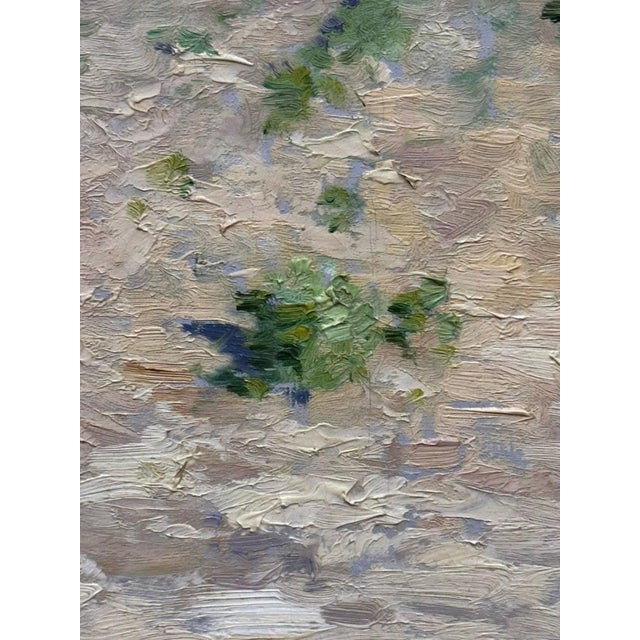 Sky Blue Sunny Field in Champagne - Armand Guéry, Signed Oil on Canvas, 19th Century For Sale - Image 8 of 11