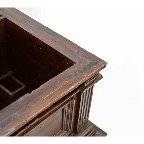 Italian Renaissance Revival Walnut Marriage Chest, Early 19th Century For Sale - Image 5 of 8