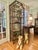 Vintage Hollywood Regency Chinoiserie Metal Faux Bamboo Pagoda Etagere For Sale - Image 4 of 11
