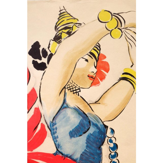 1920s 1929 Swedish Art Deco Poster, Barney's Dag (Children's Day) For Sale - Image 5 of 6