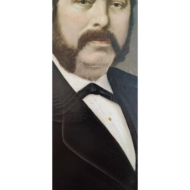 J. F. Meyer, Portrait d'Un Notable, Oil on Canvas, 1900 For Sale - Image 6 of 9