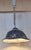 1970s Vintage Adjustable Ceiling Lamp with Blue-Grey Ceramic Shade on Plastic Mount, 1970s For Sale - Image 5 of 7