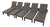 Janus Et Cie Quinta Bronze Fully Woven Outdoor Chaise Lounges – Set of 5, New Never Used For Sale