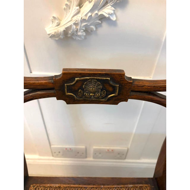 Antique Regency Mahogany Dining Chairs with Cane Seats, Five Singles & One Carver, 1830s, Set of 6 For Sale - Image 16 of 18