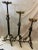 2000s Maitland-Smith Iron and Brass Large Candlesticks- Set of 3 For Sale - Image 10 of 10