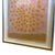 60's Abstract Safron Op Art Acrylic on Bruised Pink Watercolor Paper Chrome Framed Glass For Sale In Palm Springs - Image 6 of 14
