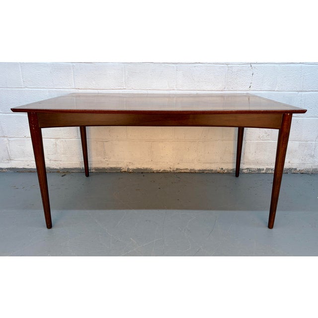 Wood Vintage Dining Room Table by Selig of Denmark For Sale - Image 7 of 8