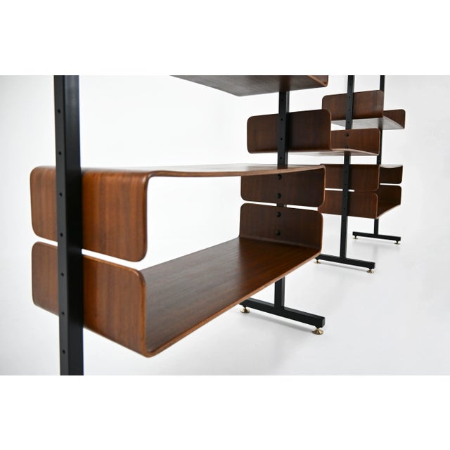 1960s Wall Unit by Franco Campo and Carlo Graffi for Home Torino, 1950s For Sale - Image 5 of 10