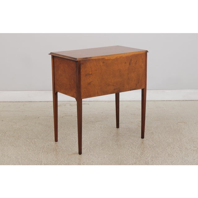 Burl Elm Inlaid Serving Table or Console For Sale - Image 16 of 16