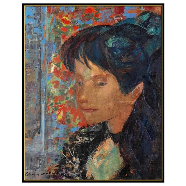 The artwork here, "Eleanor", is a brilliant depiction of a young lady backed by an alluring array of flowers, that is...