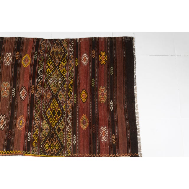 1950s Authentic Flatweave Anatolian Kilim For Sale - Image 9 of 10
