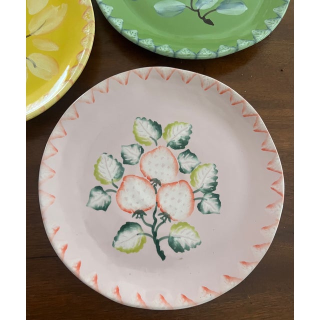 Italica Ars Hand Painted Plates- Set of 6, C. 1980's For Sale - Image 10 of 12