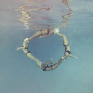 Dolphin Circle by Mallory Morrison Print, 48" x 48" For Sale