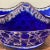 Vintage Limited Edition Cobalt Blue Cut to Clear Bohemian Crystal Centerpiece Basket For Sale In Chicago - Image 6 of 13