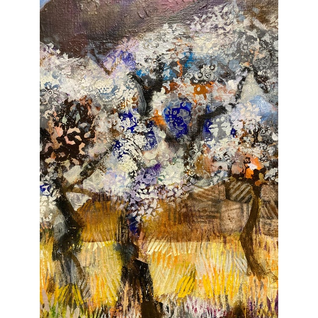 Thalmos, The Sainte-Victoire Mountain, 1980s, Oil on Canvas For Sale - Image 14 of 16