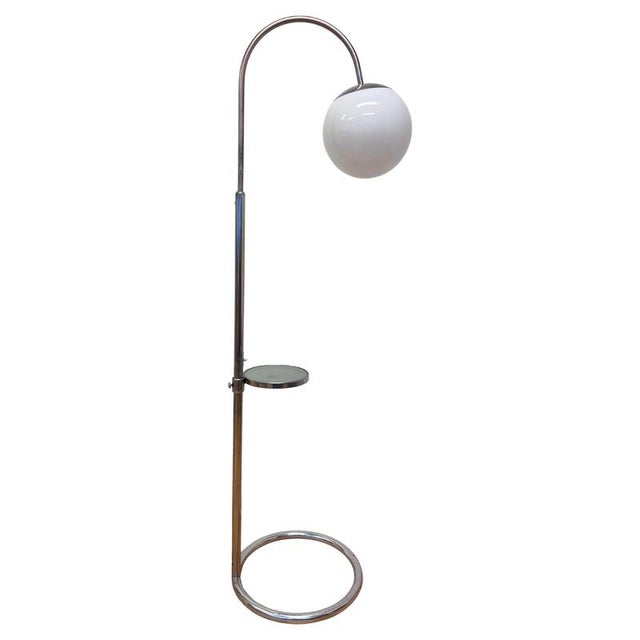 Bauhaus Chrome Floor Lamp from Hana Záveská, Czechoslovakia, 1930s For Sale - Image 8 of 8