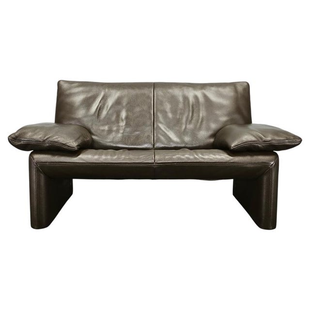 Belgian Full Grain Leather Freestanding Two-Seat Sofa from Jori, 1990s For Sale - Image 15 of 15