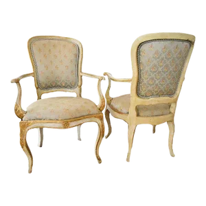 18th Century French Fauteuil Chairs - Set of 2
