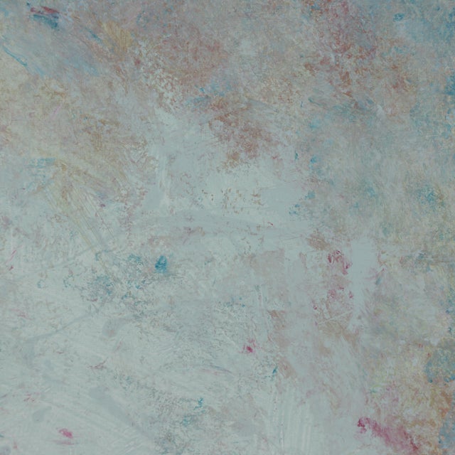 Paint "Morning Mist" Contemporary Pastel Abstract Mixed-Media Painting For Sale - Image 7 of 9
