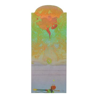 1983 Abstract Surreal Color Etching For Sale