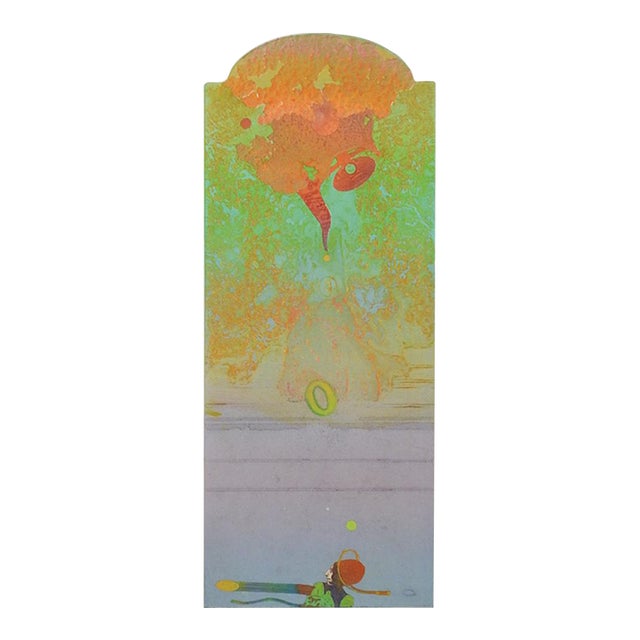1983 Abstract Surreal Color Etching For Sale