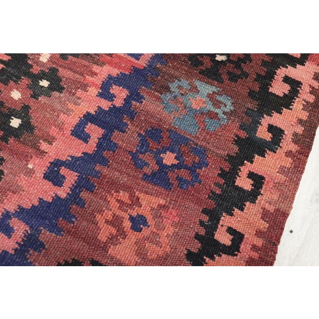 Afghan Kilim Rug, 1950s For Sale - Image 15 of 16