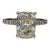3.44ct Elongated Cushion Lab Grown Diamond Ring Igi G Vvs2 14k White Gold, Size 7 For Sale