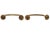 Traditional Pair of Vintage 3.75 In. Bridge Brass Drawer Pulls For Sale - Image 3 of 3